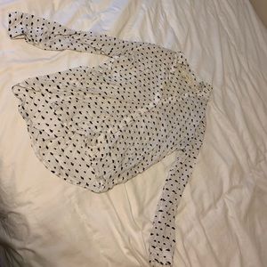 Cute dress shirt with clouds